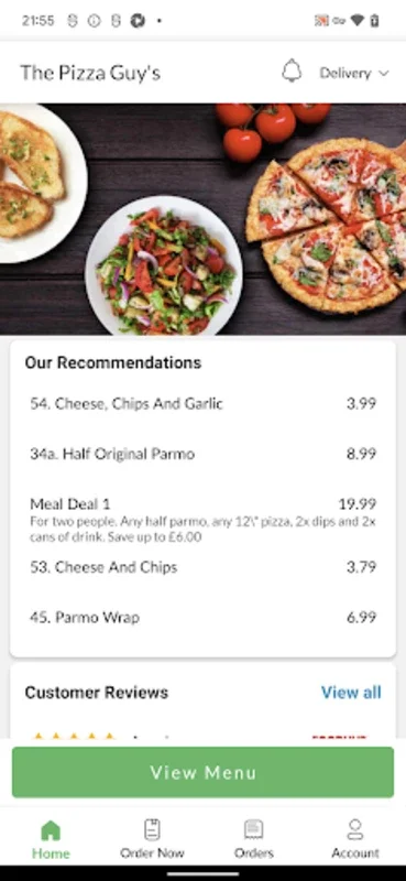 The Pizza Guy's for Android - Swift Online Food Ordering in Hartlepool