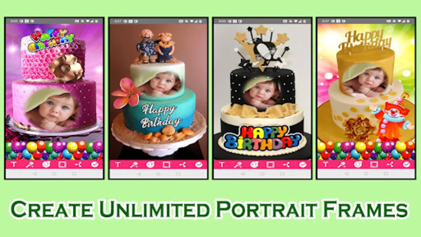 Birthday Cake Photo Frames for Android - Effortless Creativity