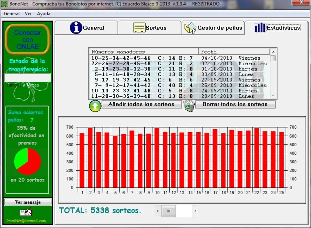 BonoNet for Windows - Manage Lottery Numbers Easily