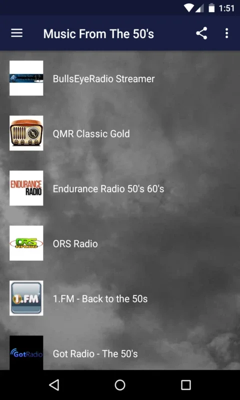 Music From The 50's for Android - Enjoy the Classics