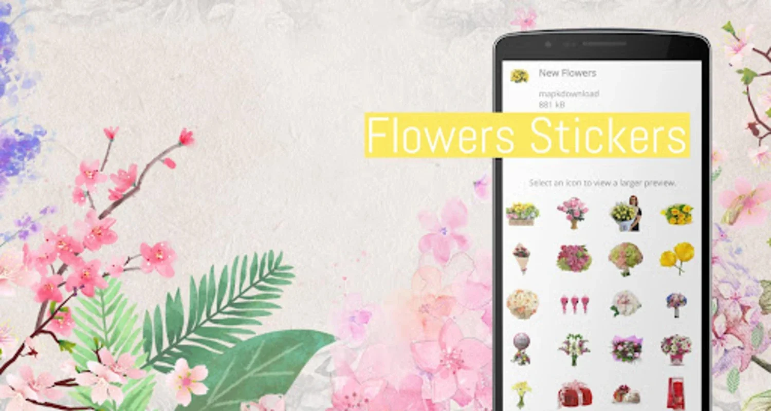 Flowers Stickers for WhatsApp for Android - Enhance Chats