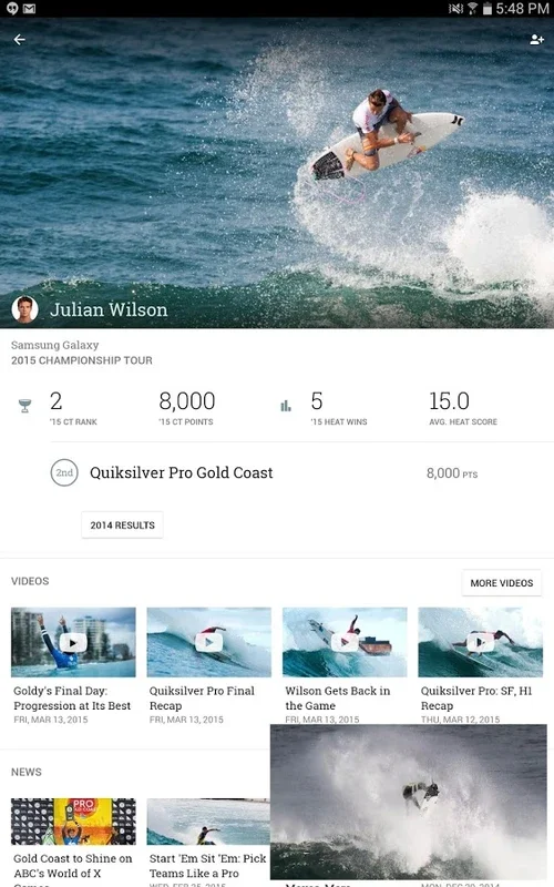 WSL for Android - Follow the Best Surfers