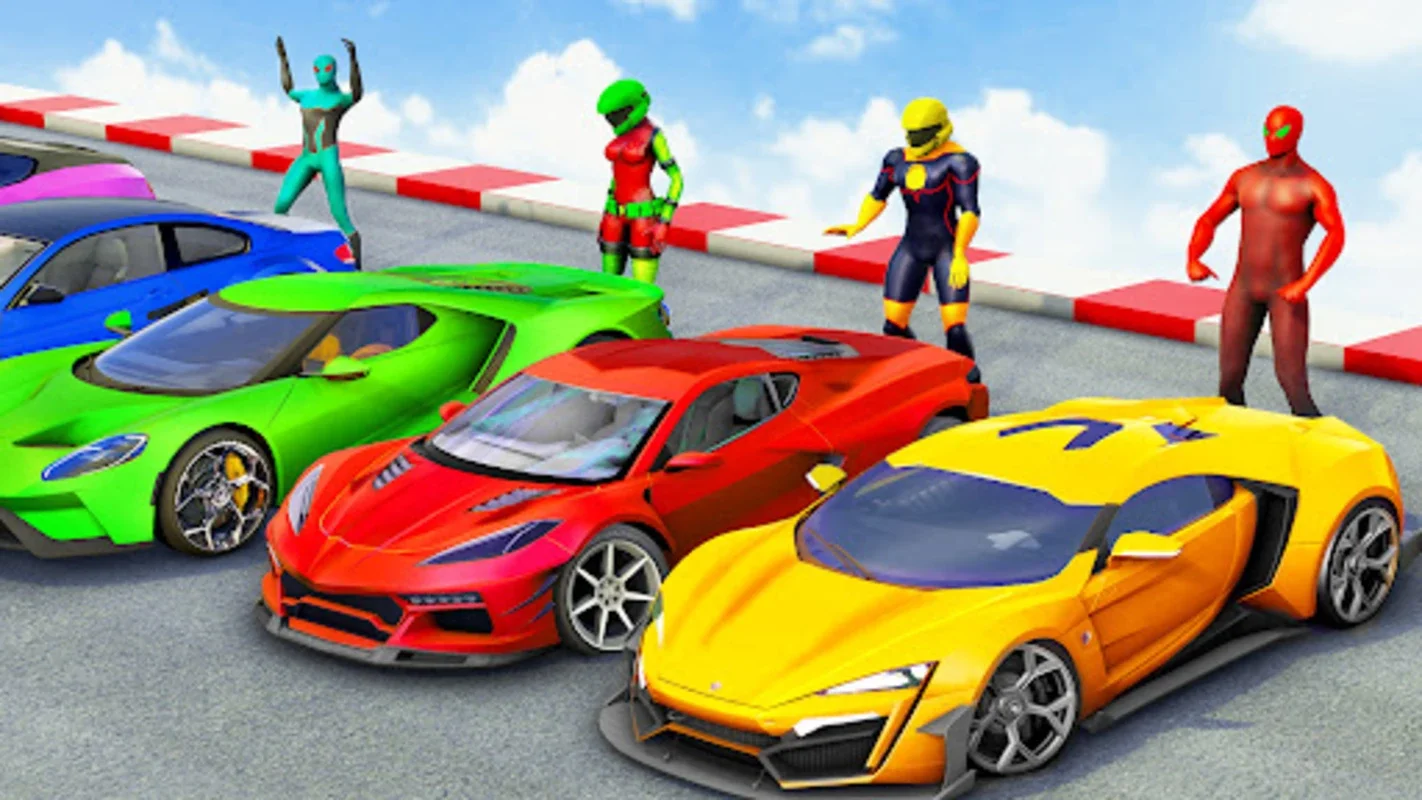 Superhero Car Stunt Game 3D for Android: Extreme Stunts with Superhero Cars