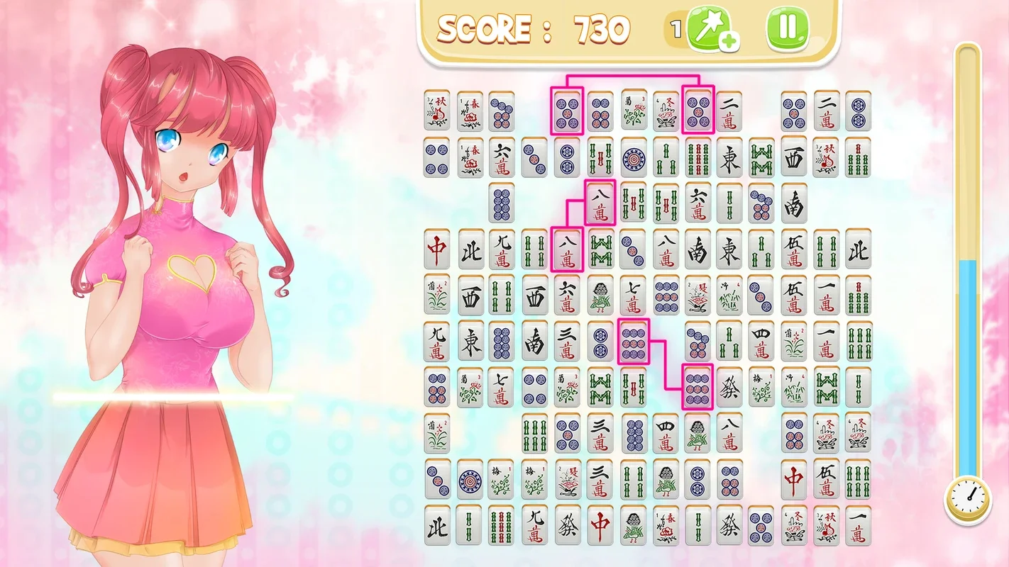 Mahjong Pretty Manga Girls for Android - Unlock Charming Girls