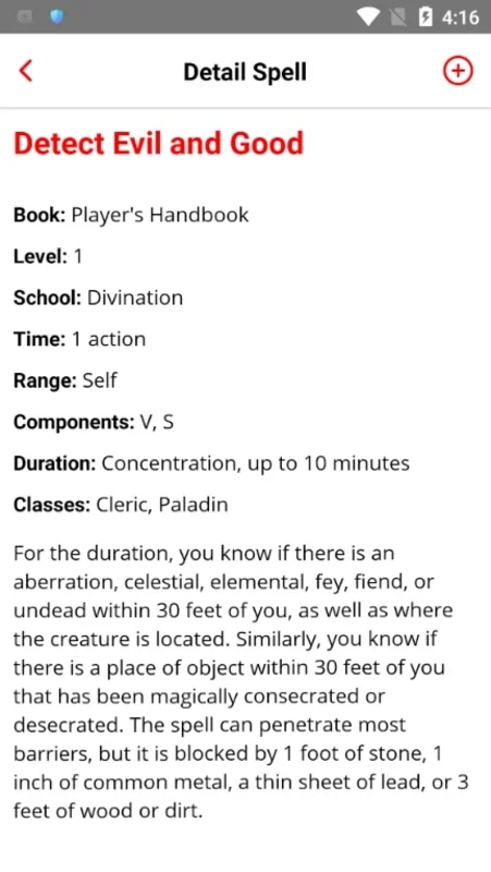 Spell List D&D 5th Edition for Android: Essential Spells at Your Fingertips