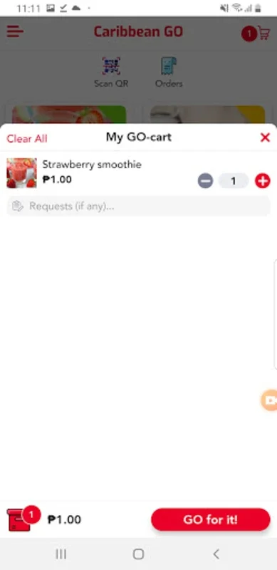 Caribbean GO for Android: Streamlined Food Ordering