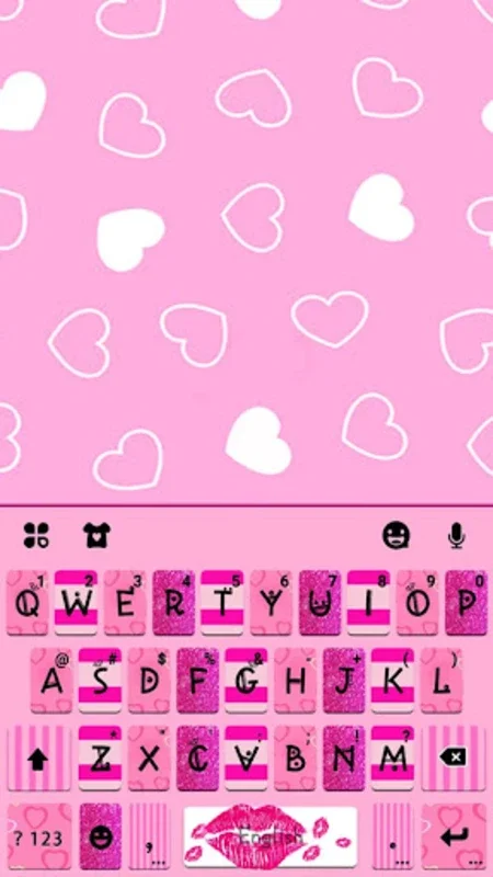 Pink Girly Love Keyboard Theme for Android - Stylish Typing