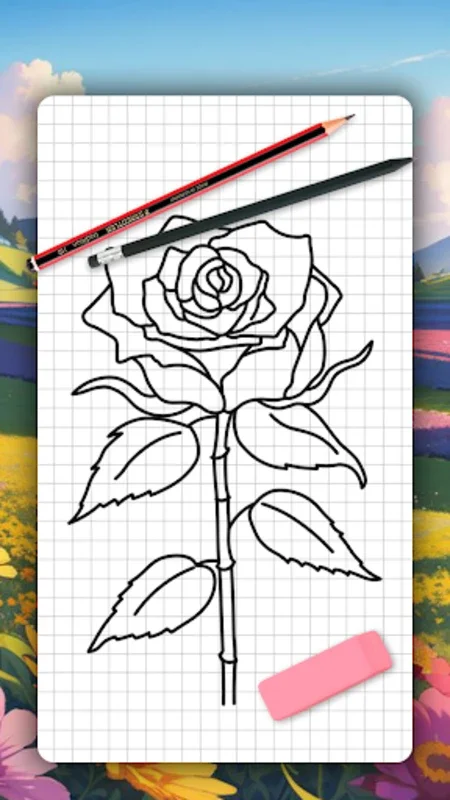 How to draw flowers by steps for Android - Download the APK from AppHuts