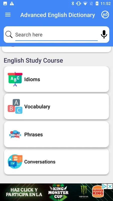 Advanced English Dictionary for Android - No Downloading Required