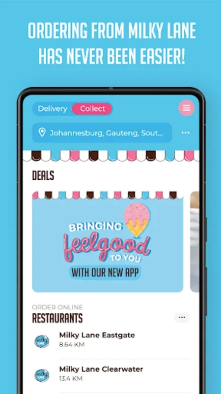 Milky Lane for Android - Simplify Treat Ordering