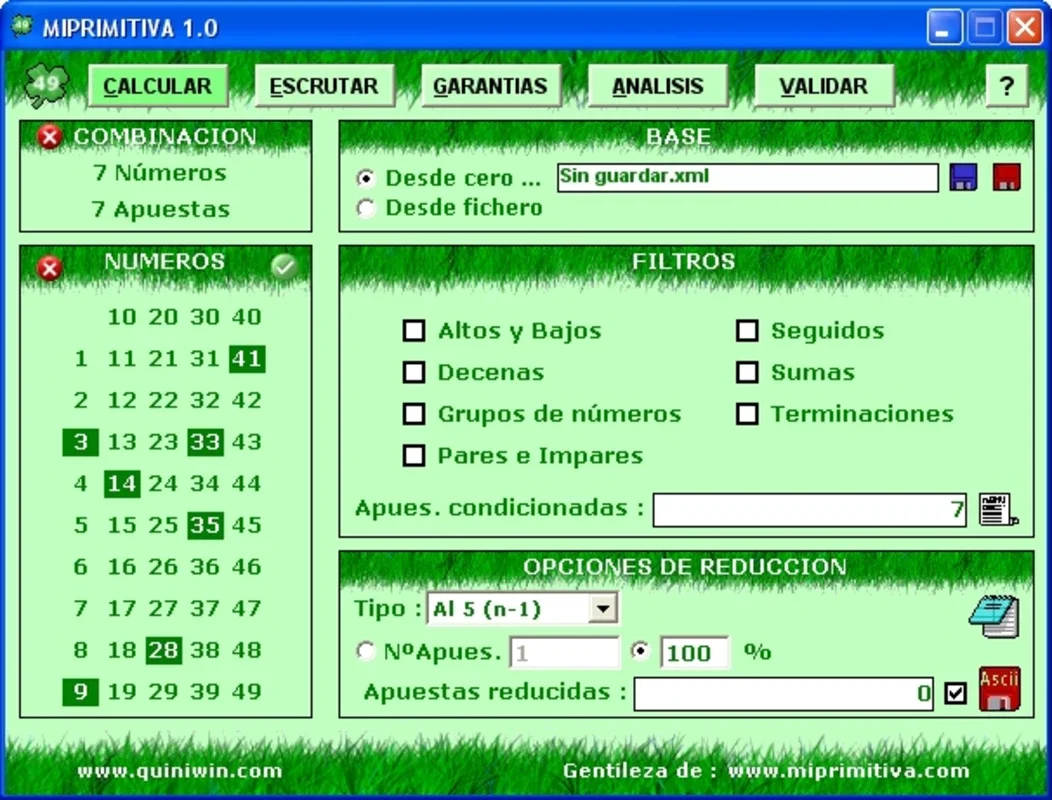MiPrimitiva for Windows - Free Lottery Tool