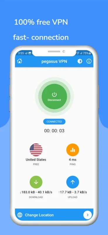 Bluebird VPN for Android - Secure and Fast VPN