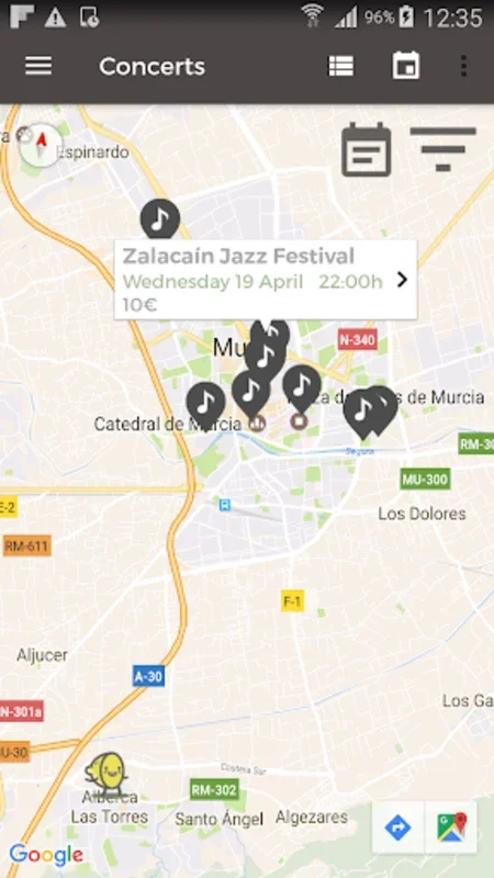 Murcianeo for Android - Explore Murcia's Offerings