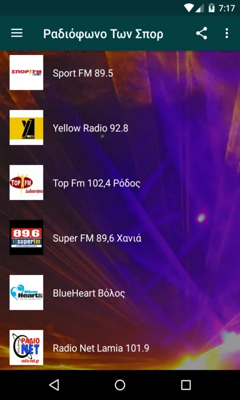 Greek Sports Radios for Android - All Sports News in One Place