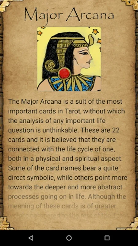 Egypt Tarot Cards for Android - Unveiling Insights