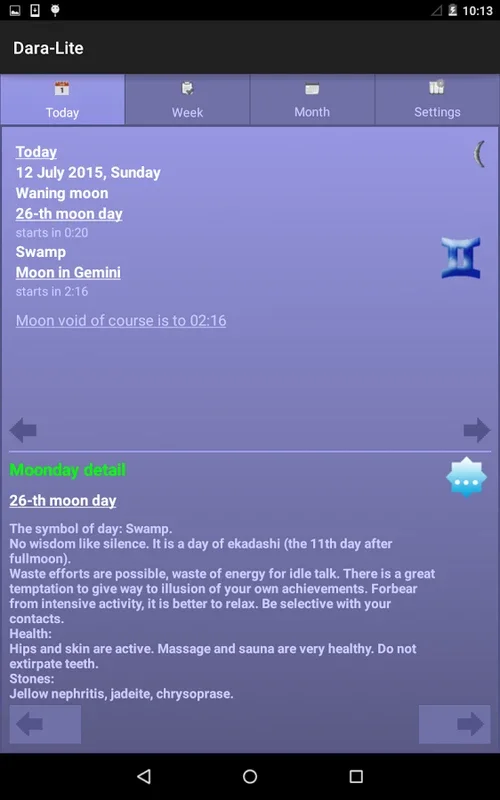 Dara-Lite for Android: Comprehensive Moon Phase App