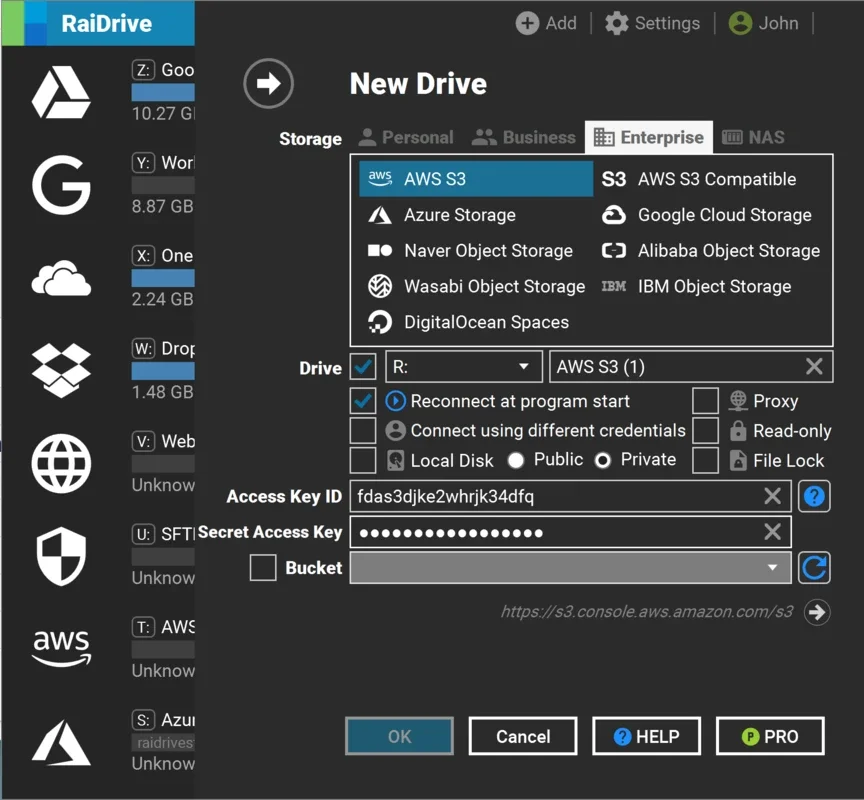 RaiDrive for Windows - Access Google Drive Easily