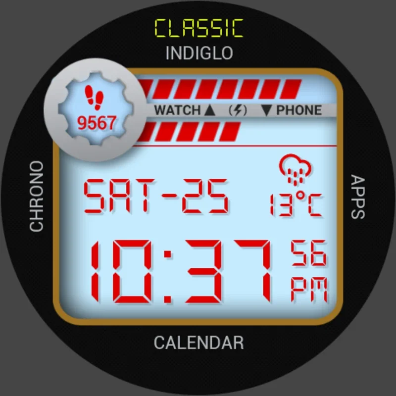 Retro Digital Watch Face for Android: Interactive & Stylish