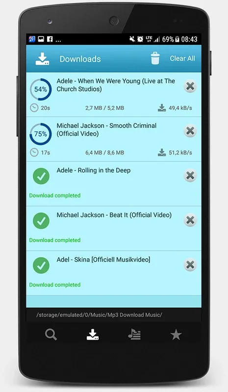 Mp3 Descargar Musica for Android: Music Downloading with Ads