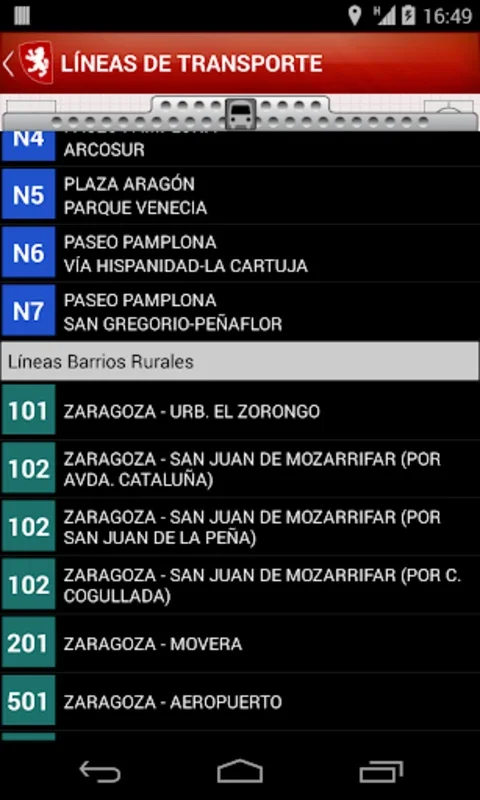 Zaragoza Routes for Android - Navigate the City Easily