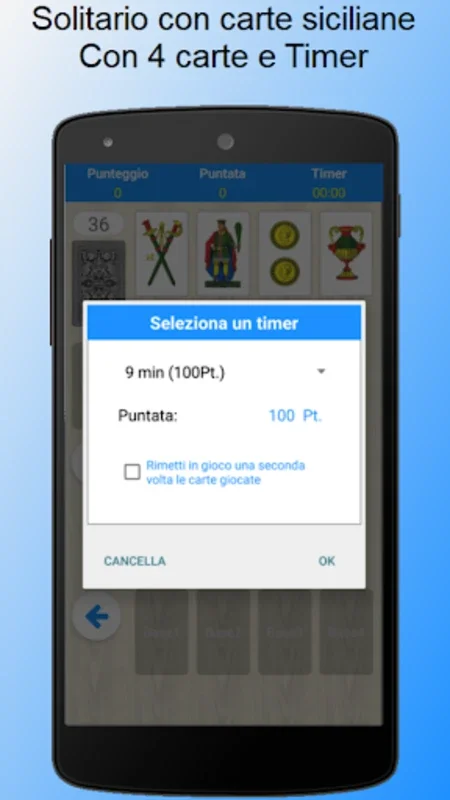 Solitario (Free) for Android: Sicilian Card Game Fun