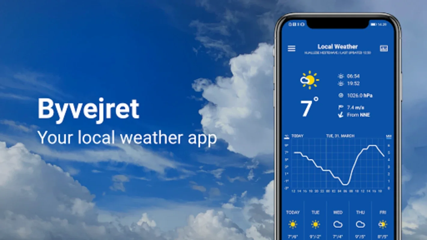 Byvejret for Android: Effortless Weather Updates