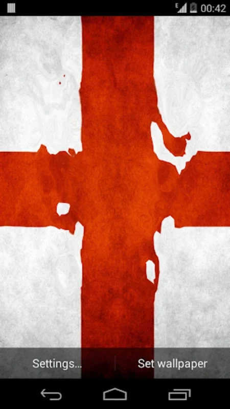 Magic Flag: England for Android - Interactive Live Wallpaper