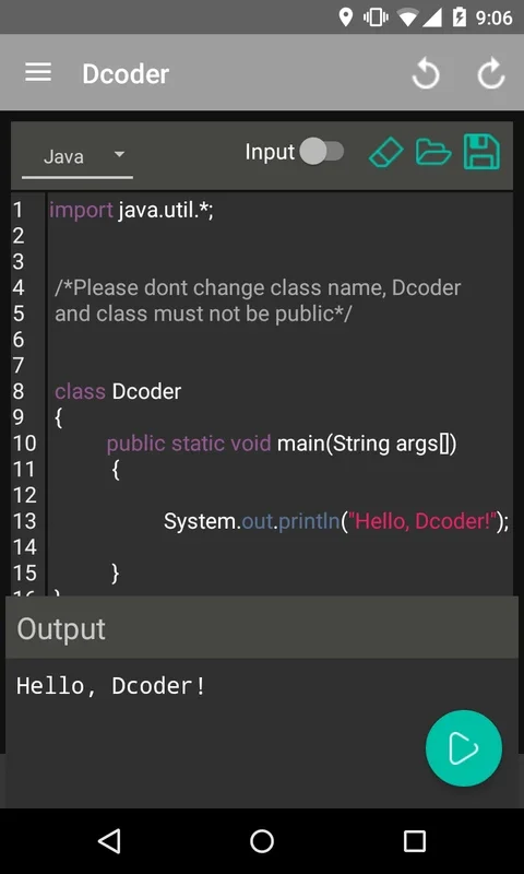 Dcoder: Learn to Program on Android