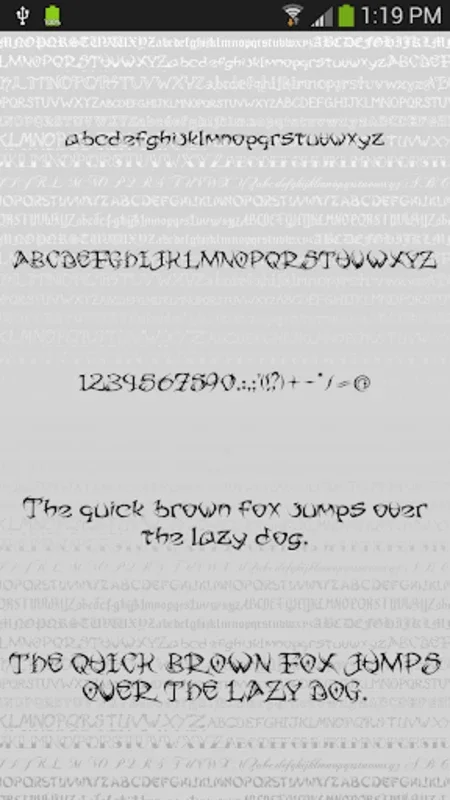 Tattoo Free Font Theme for Android - Enhance Your Texts