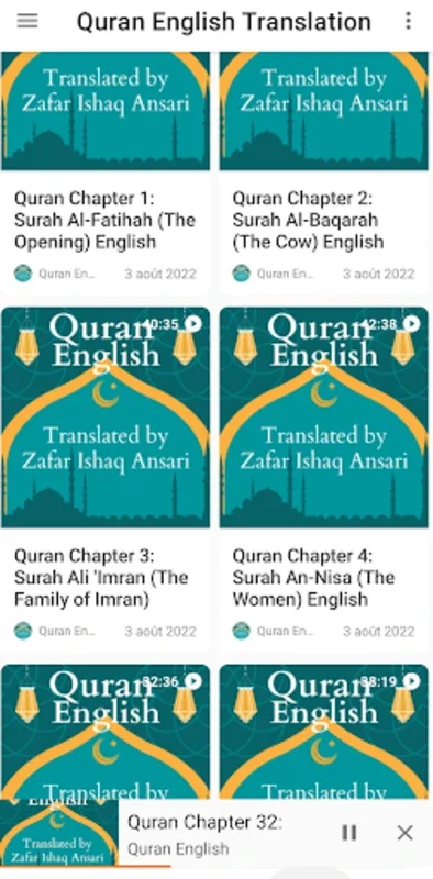 Quran Translated in English for Android - Spiritual Companion