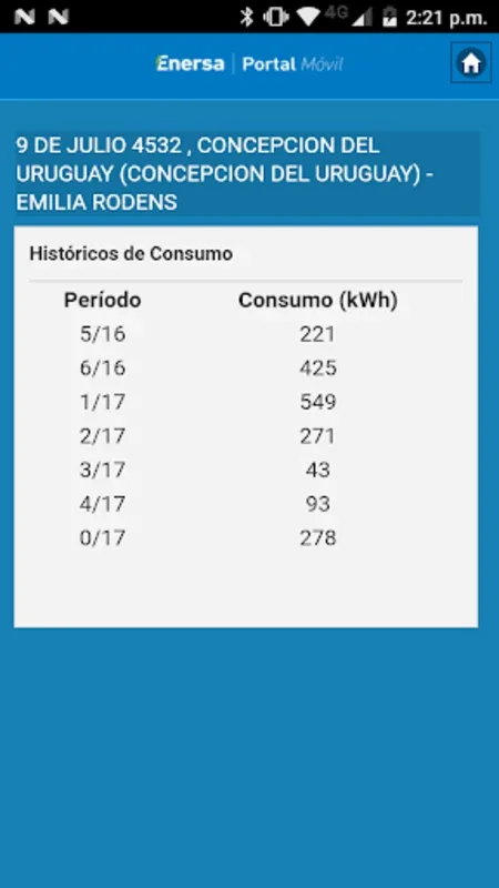 Enersa for Android - Manage Electric Accounts Easily