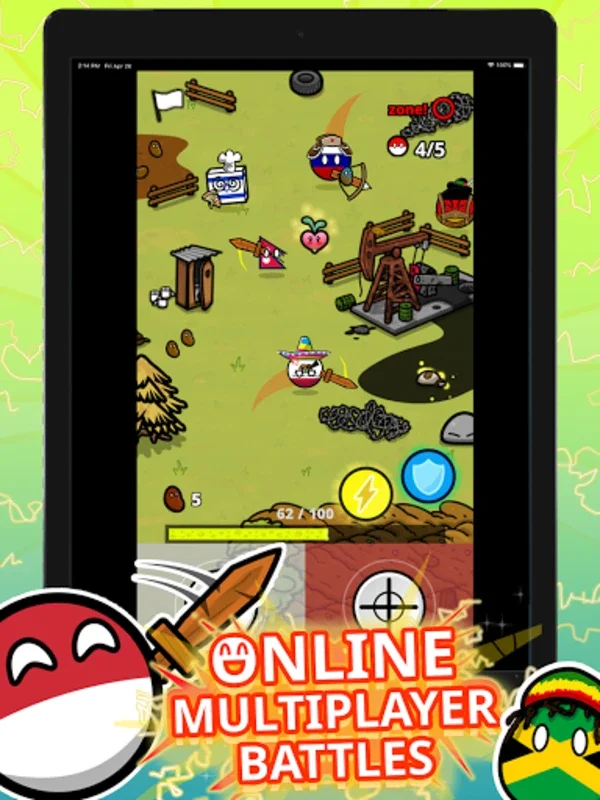 Countryball Potato Mayhem for Android - Engaging Gameplay