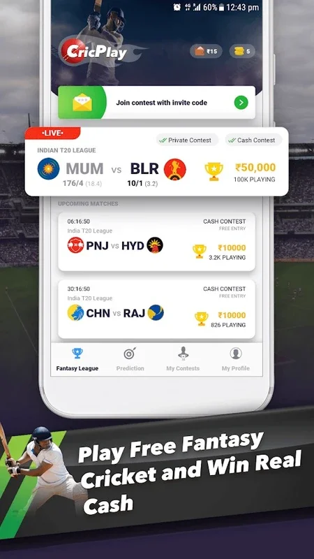 CricPlay for Android - Build Teams & Win Real Money