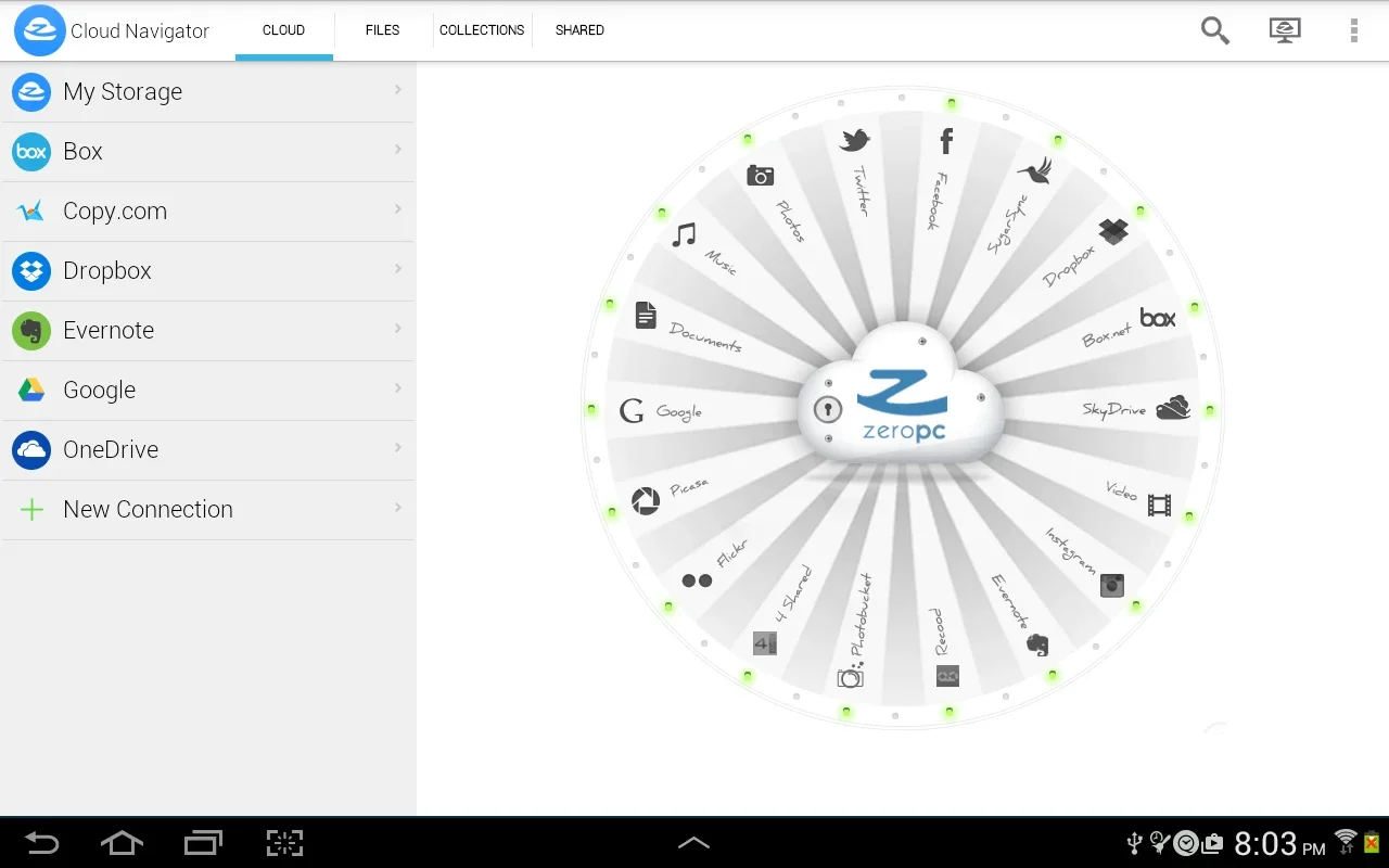 ZeroPC Cloud Navigator for Android: Efficient Cloud File Management