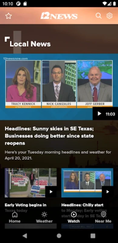 12NewsNow for Android: Local News & Weather Updates