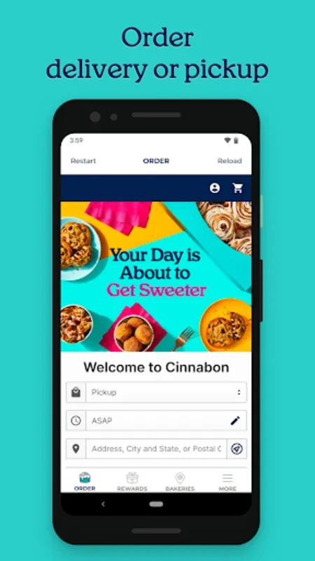 Cinnabon for Android - Order and Earn Rewards