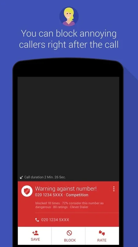 CleverDialer for Android - Block Spam Calls