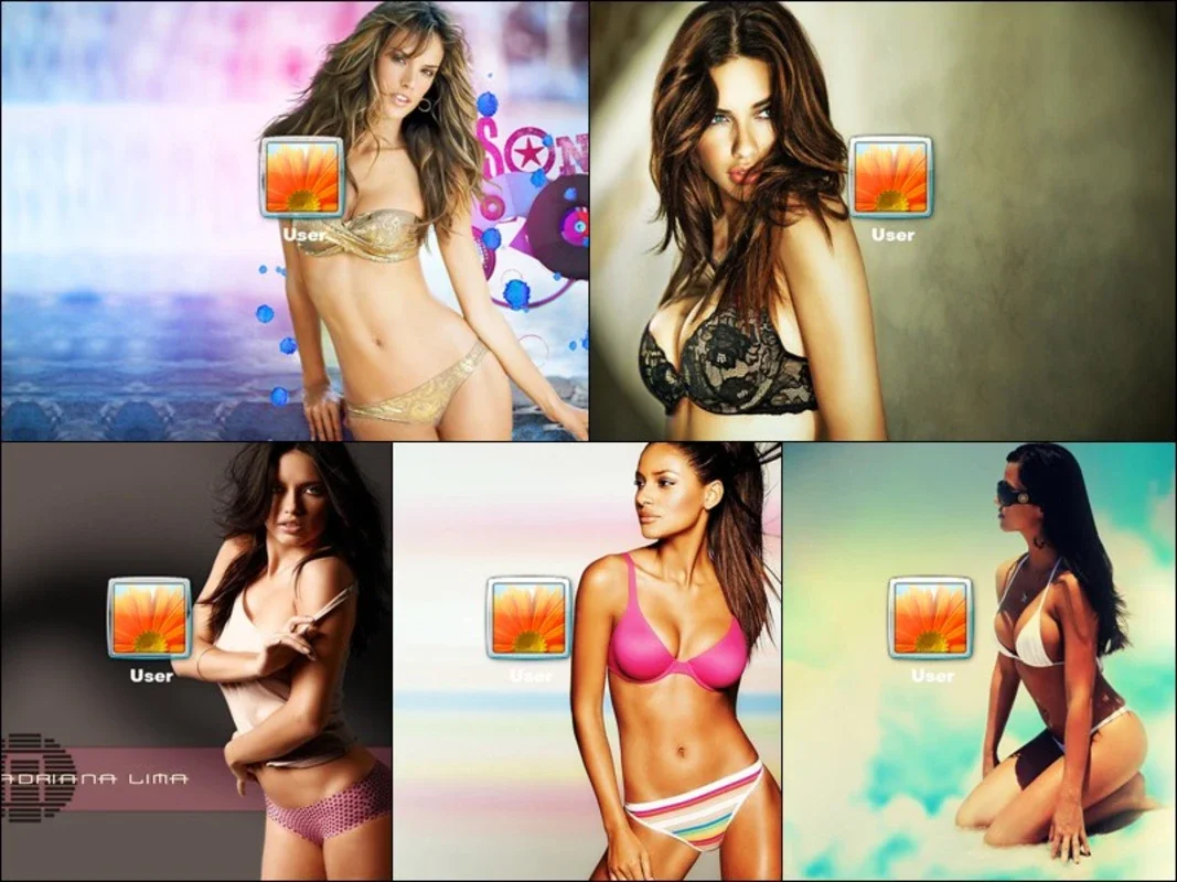 Brazilian Models Logon Screen for Windows - Visual Appeal