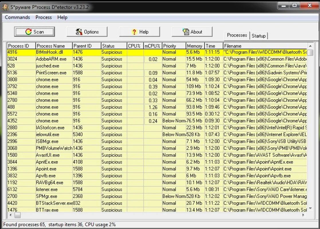 Spyware Process Detector for Windows - Protect Your System