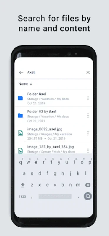 AXEL Go for Android - Secure File Management App