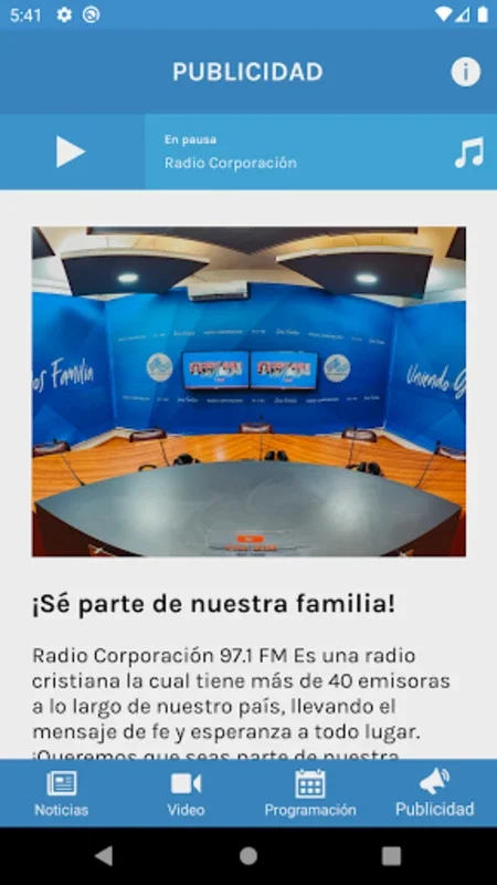 Radio Corporación for Android - Stream Diverse Shows