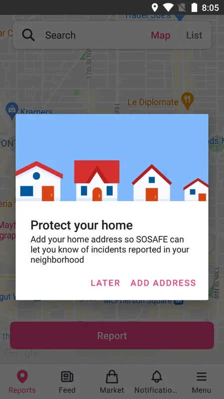 SOSAFE for Android: Enhancing Neighborhood Safety