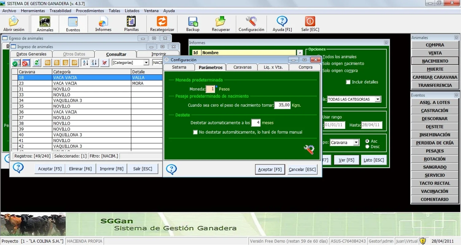 SGGan: Streamlined Livestock Management for Windows