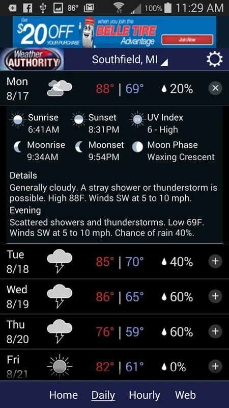 Fox 2 Weather for Android - Real-Time Updates