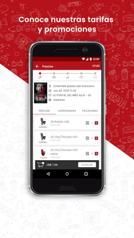 Cinemark Ecuador for Android - Streamlined Movie Experience