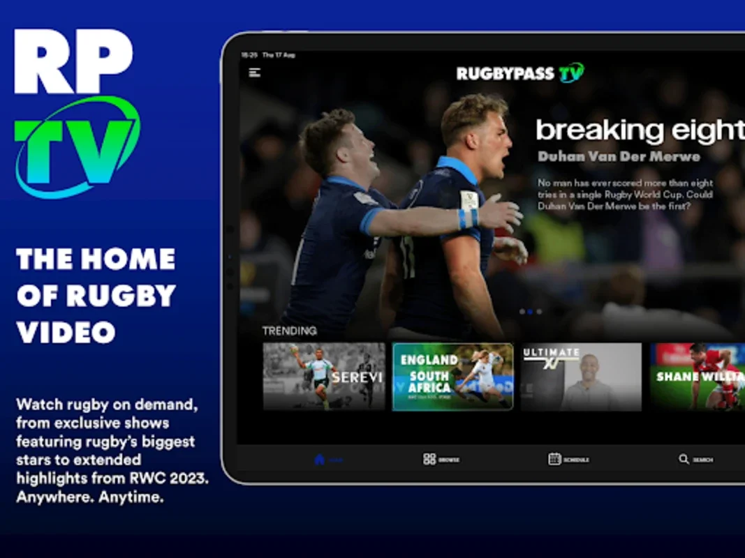 RugbyPass TV on Android: Unrivaled Rugby Content