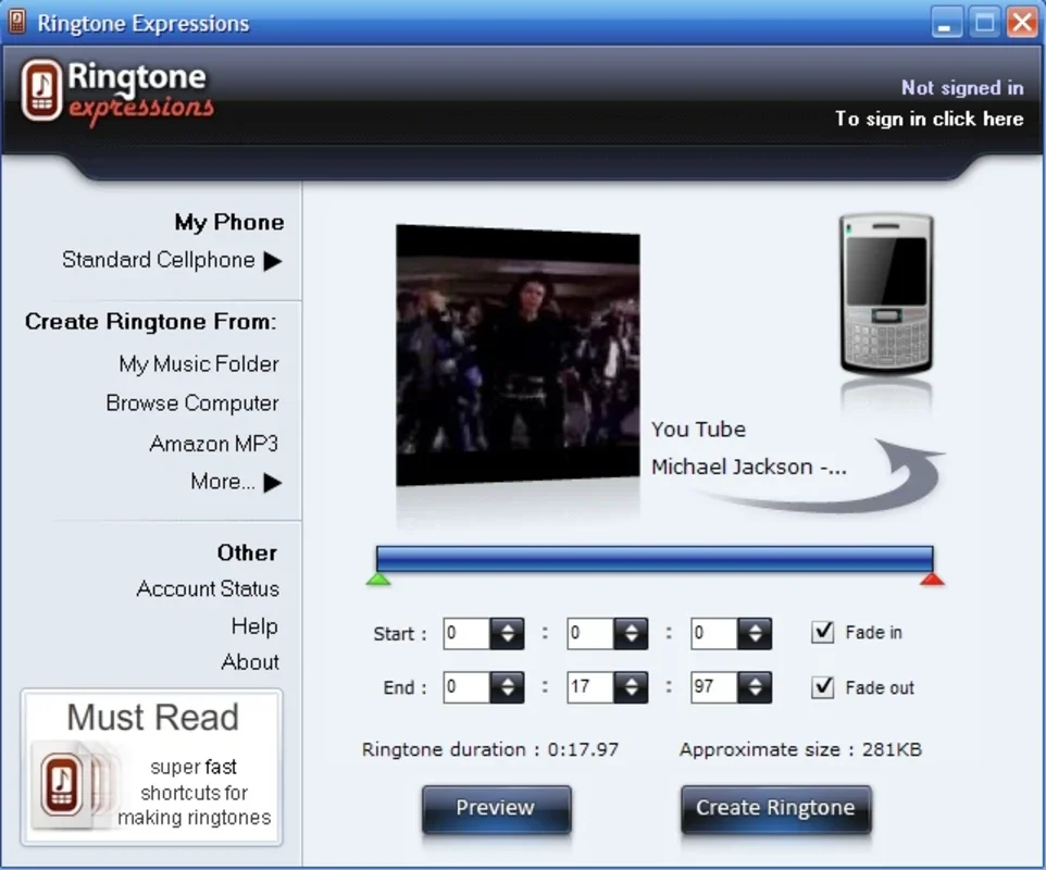 Ringtone Expressions for Windows - Customize Your Ringtones Easily