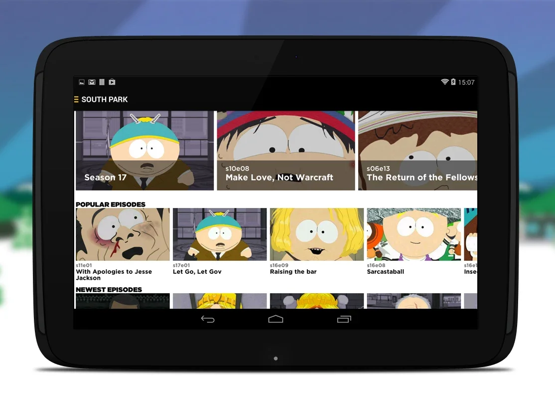 South Park for Android: Enjoy the Series Anytime