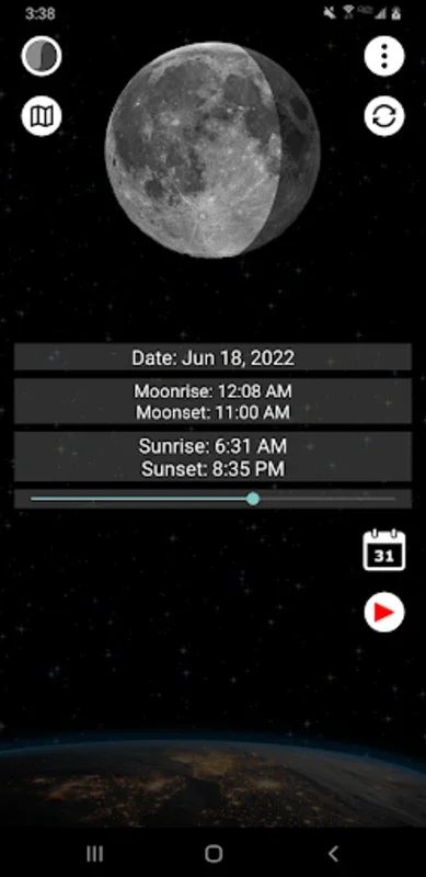 Sun and Moon for Android: Local Celestial Times