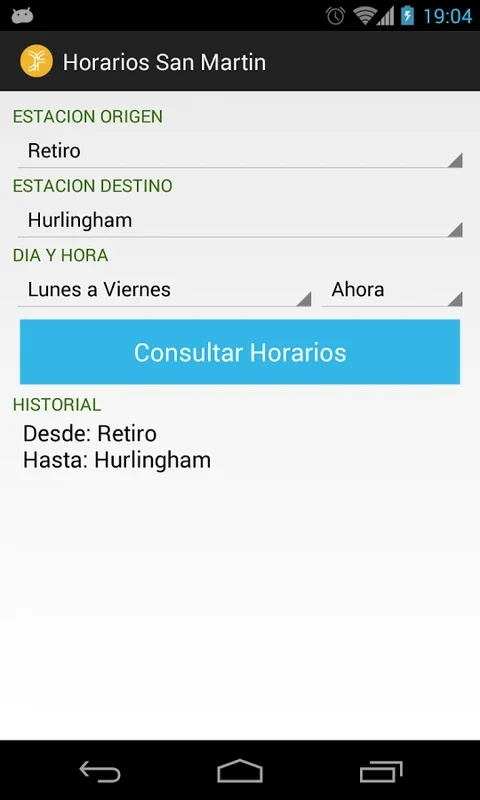 Horarios San Martin for Android - Streamlined Travel Planning